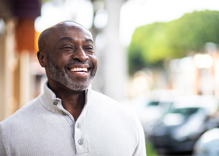 man smiling