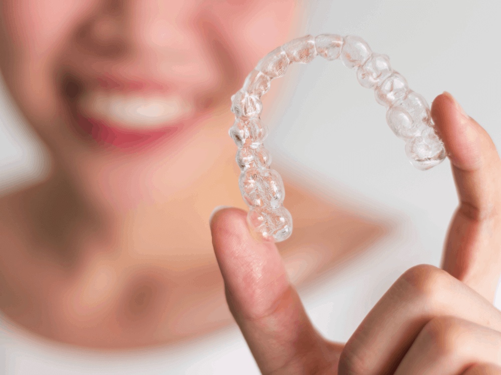 women holding a retainer